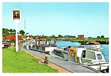 Norwich England Scenic City Docks Boats Houses Chrome UNP Postcard picture