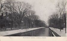 Postcard Merimack Canal Lowell MA picture