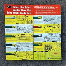 Vintage 1950's Gates Rubber Hose Display Tin Sign Countertop Store Display TOC  picture
