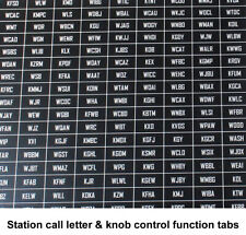 Vintage Station Call Letters / Tabs – Old Antique Radio Restoration Parts  picture