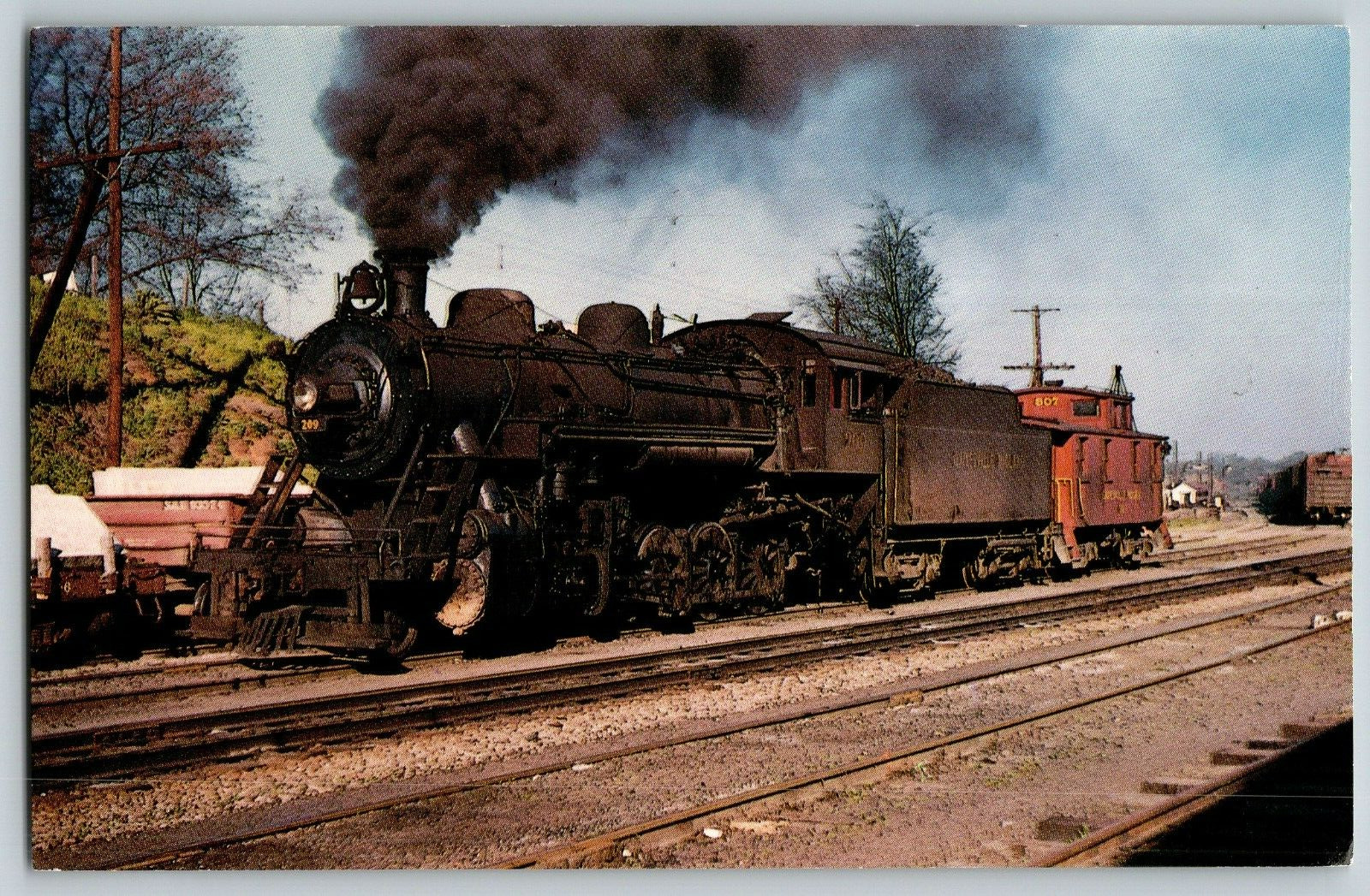 Athens, Georgia - Gainesville Midland #209 - RR, Train Vintage Postcard