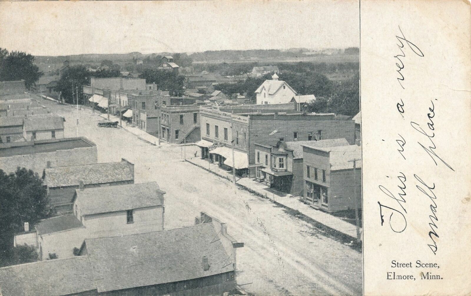 ELMORE MN - Street Scene - 1907