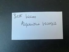 ALEXANDRA WORRAL - ROCKETMAN ACTRESS  - SIGNED WHITE CARD picture