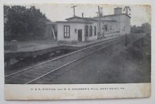 Philadelphia & Reading Railroad Station Heebner's Mill West Point PA Postcard picture