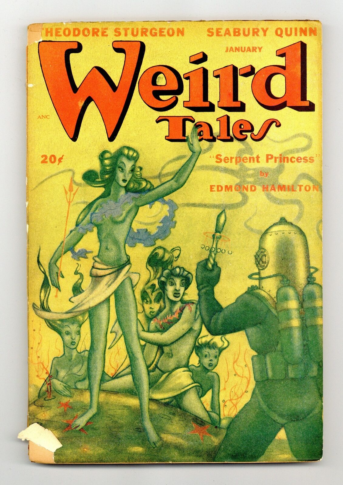 Weird Tales Pulp 1st Series Jan 1948 Vol. 40 #2 GD 2.0