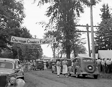1937 Scene at Craftsbury Fair, Craftsbury, Vermont Old Photo 8.5