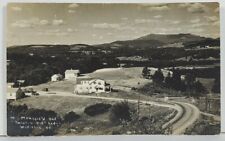 VT Mt Mansfield and Twist-O-Hill Lodge Williston Vermont Real Photo Postcard O15 picture