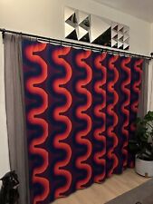 Verner Panton Wave Multi Color 2 Curtain  Panels In Mint Condition Mira x picture
