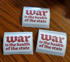 WAR IS PEACE ORWELL 1984 mini BUMPER STICKERS Lot of 3 picture