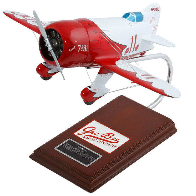 Granville Gee Bee R-1 Super Sportster Desk Display Race Model ES 1/20 Airplane
