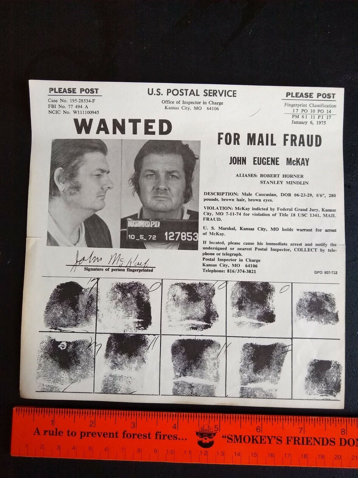 1970's original WANTED post office posters - some FBI - Pick 1