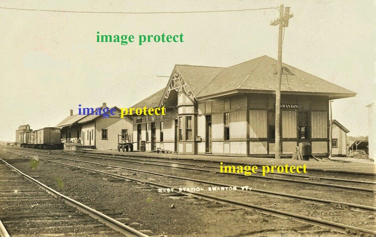 Swanton, Vermont - The Central Vermont Railroad West Station  in June 1911