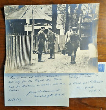 Royal Air Force Marshal John M. Salmond Signed Letter & 1918 Photo w/King George picture