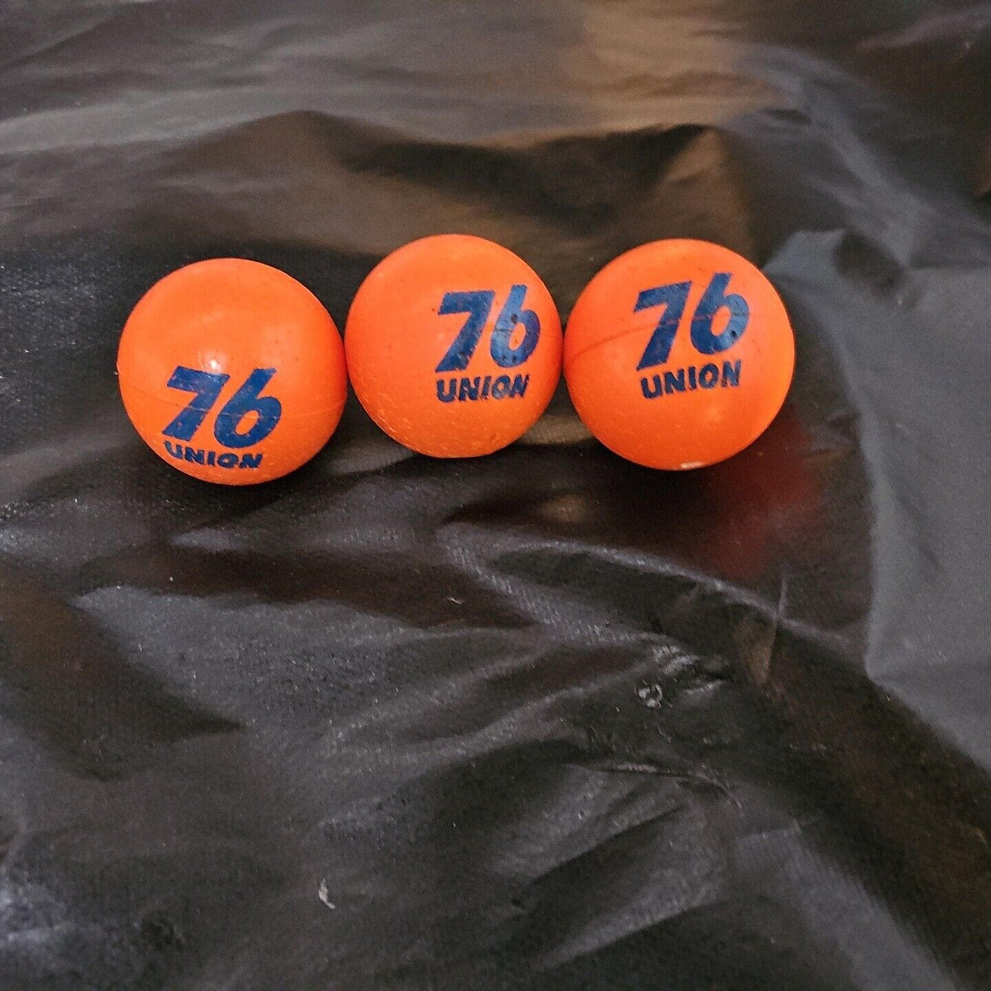VINTAGE UNION 76  ORANGE  ANTENNA BALL TOPPER LOT OF 3 NEW OLD STOCK