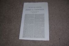 Original 1880 Campaign Pamphlet for James A. Garfield by Hinsdale, Hiram College picture