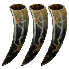 Medieval Earth Essence Three of a Kind Drinking Bovine Horn Dining Hall Set picture