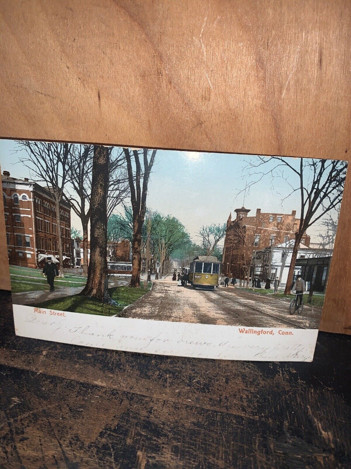 Wallingford Connecticut Main Street Scene Postcard #2