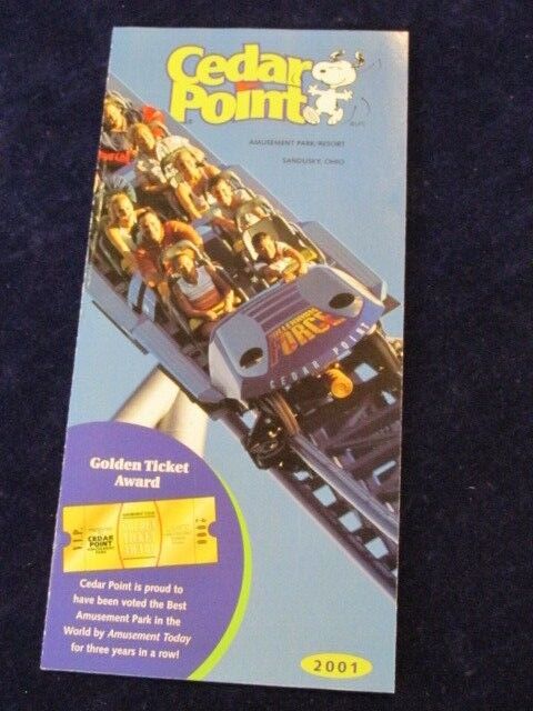 Vtg 2001 Cedar Point Millennium Force Amusement Park Brochure Sandusky Ohio Q685