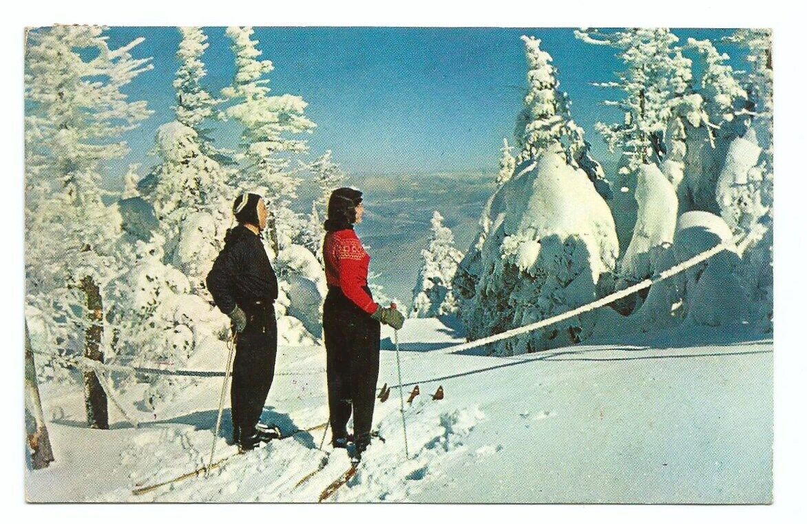 Snow Ski New England Postcard Waitsfield Vermont