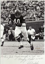 65' Gale Sayers Chicago Bears #40 William Bielskis signed photo w/ embossed seal picture