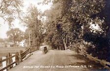CANAAN NH - Across The Bridge On River Street Real Photo Postcard rppc picture