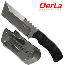 Oerla Field Knife Fixed Blade Stonewashed Cleaver G10 Handle and Kydex Sheath picture