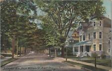 Postcard Arlington Ave from William St East Orange NJ 1909 picture