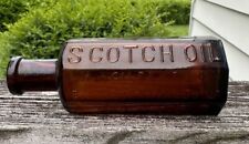 Early Scotch Oil Quack Medicine Bottle Enosburgh Falls Vermont VT Blown Nice picture