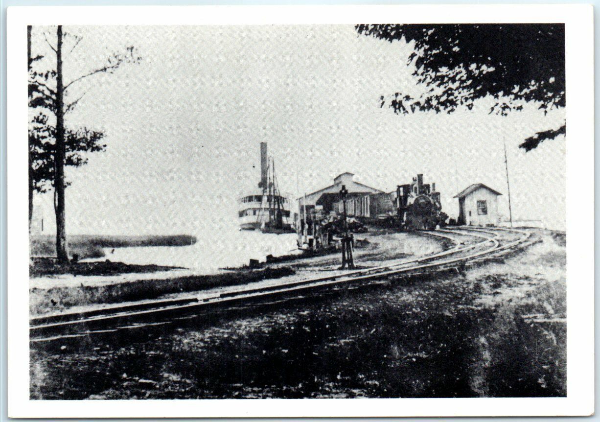 Steamer Cambridge seen offloading Freight at Claiborne Terminal, Maryland
