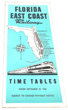 SEPTEMBER 1946 FEC FLORIDA EAST COAST PUBLIC SYSTEM PUBLIC TIMETABLE picture