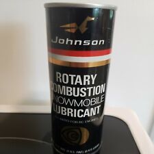 Vintage Johnson Rotary Combustion Snowmobile Lubricant Oil Can Full picture