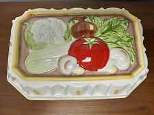 Vintage Towle Japan / Gailstyn-Sutton 3D Ceramic Wall Hanging Vegetable Dish picture