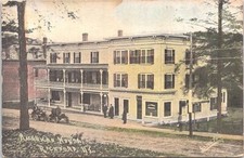 Lithograph Richford VT Street View American House 1911 picture