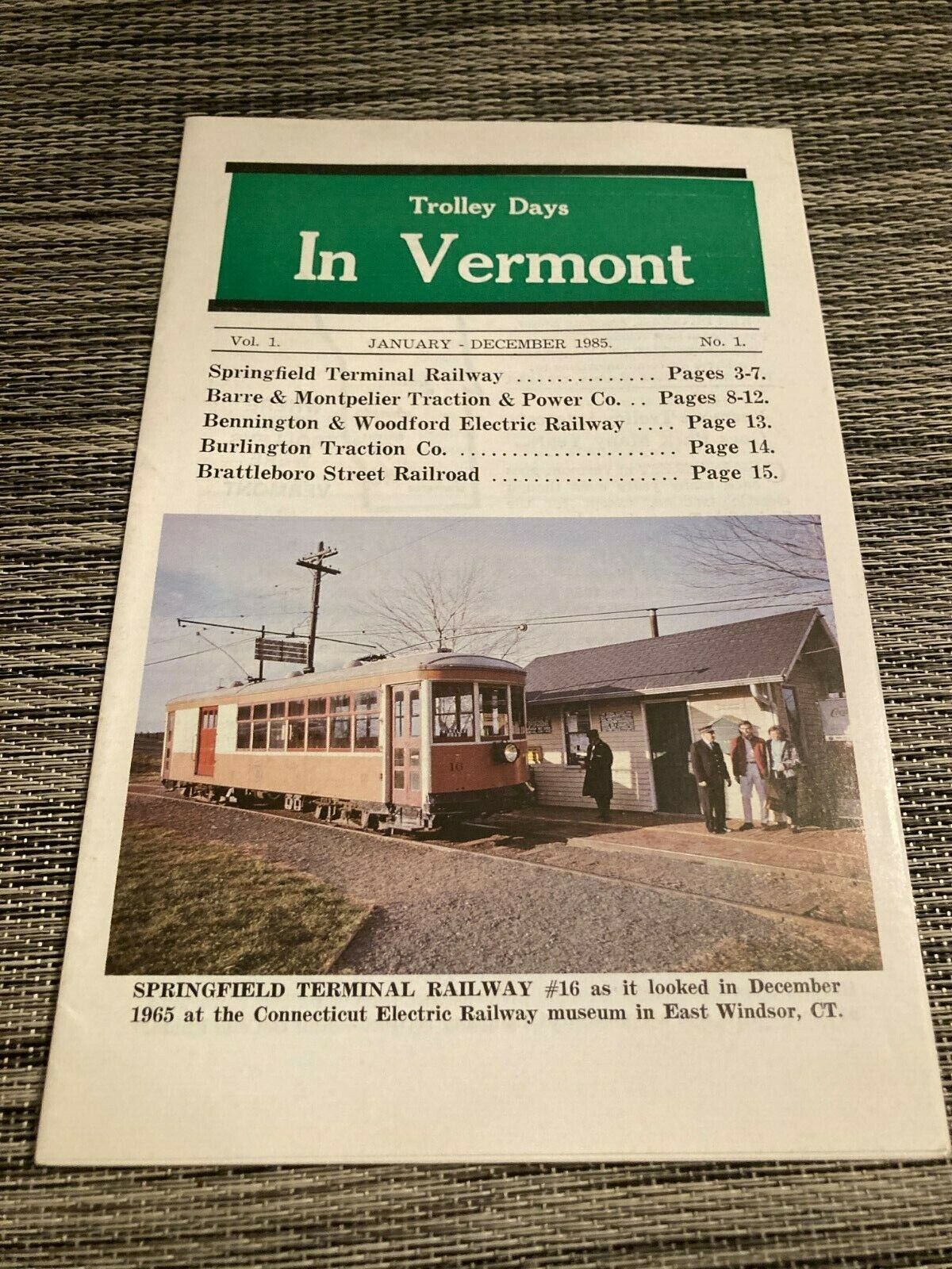 Vermont trolleys, Springfield Terminal Ry, Barre & Montpelier, Brattleboro +