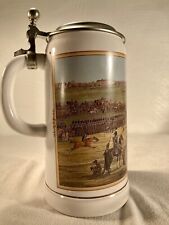 GERZ 1862 Battle / Fort Authentic Rare West Germany Beer Stein 9in 97%Zinn Lid picture