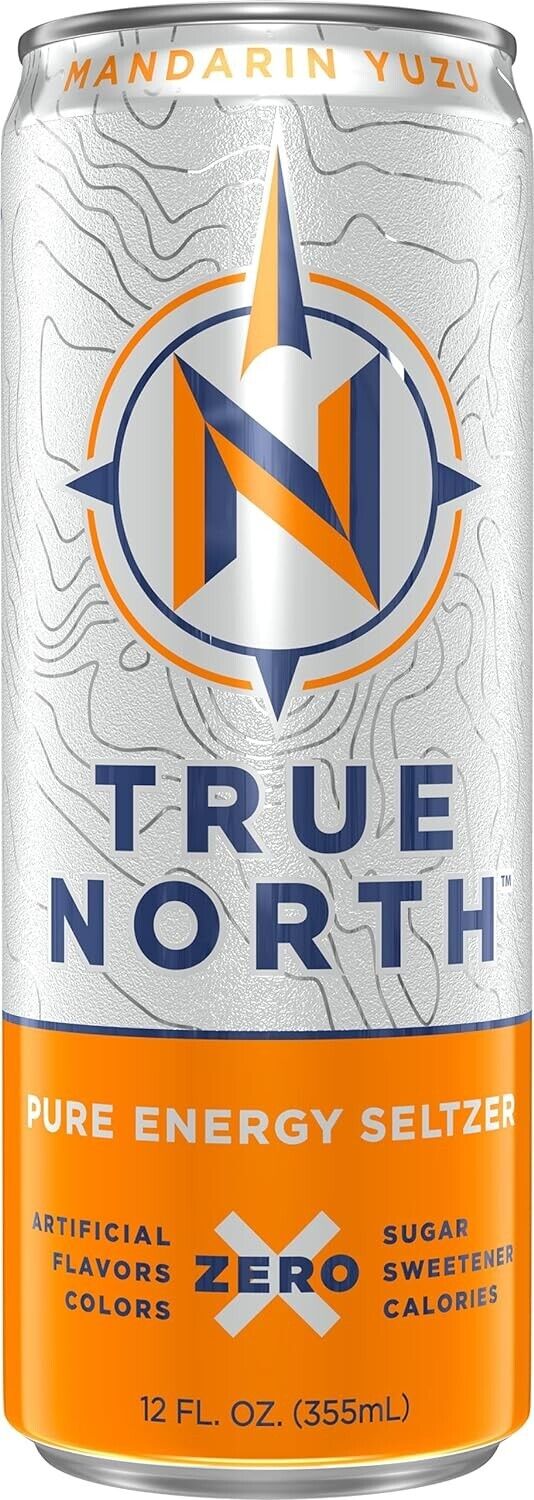 True North Pure Energy Seltzer Mandarin Yuzu (12 Pack)