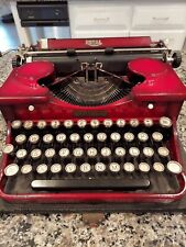 1930 ROYAL Portable Typewriter Model P Red Pound & Moore Company Charlotte NC  picture