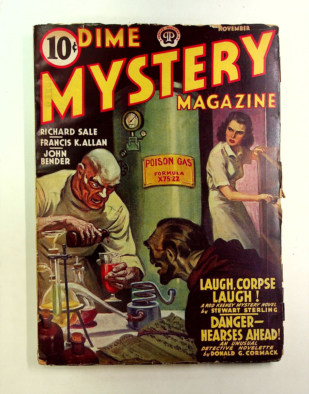 Dime Mystery Magazine Pulp Nov 1941 Vol. 26 #3 GD