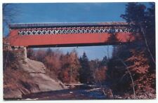 East Arlington VT Old Covered Chiselville Bridge Postcard Vermont picture