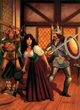 Larry Elmore SIGNED TSR AD&D Dragonlance Fantasy RPG Art Print Tanis Sturm Tika picture
