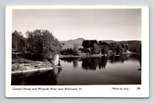 RPPC Scenic View Camel's Hump Winooski River Near Richmond Vermont VT Postcard picture