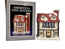 Vintage 1987 GWT Ceramic Gift & Candy Shop- Light-Up Christmas Village House picture