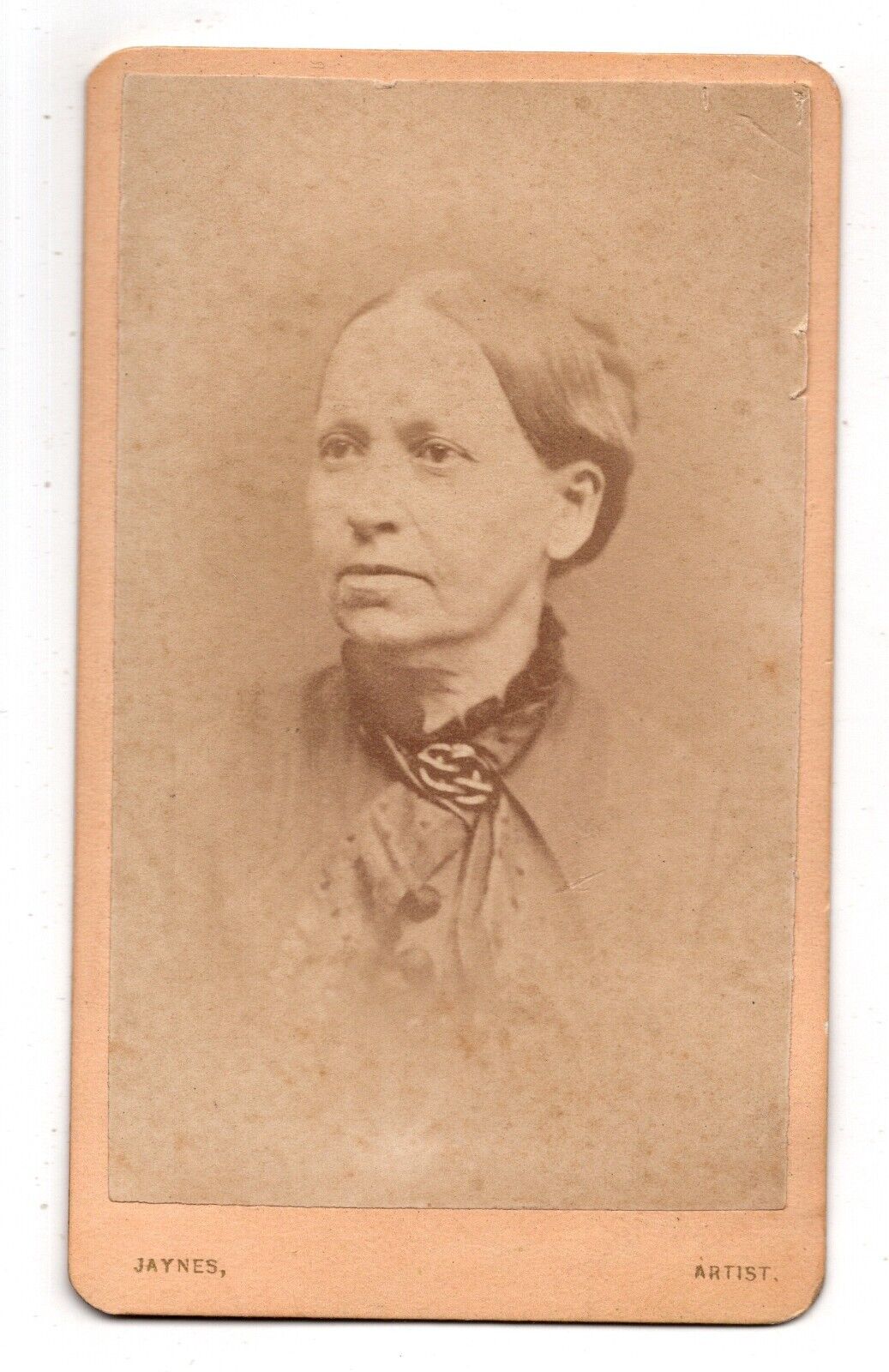 ANTIQUE CDV CIRCA 1870s A.D. JAYNES GORGEOUS YOUNG LADY CORNING NEW YORK