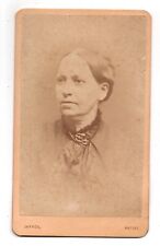 ANTIQUE CDV CIRCA 1870s A.D. JAYNES GORGEOUS YOUNG LADY CORNING NEW YORK picture