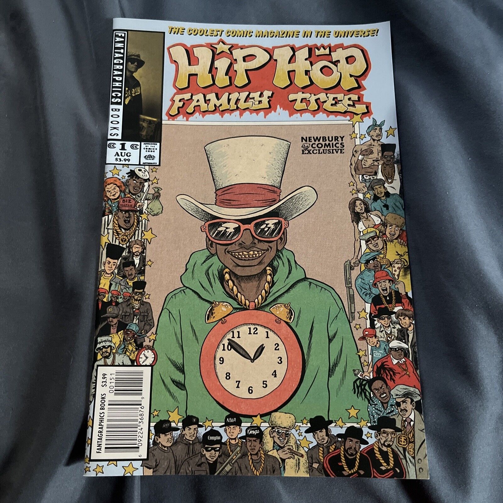 Hip Hop Family Tree #1 Newbury Comics variant Flavor Flav Fantagraphics