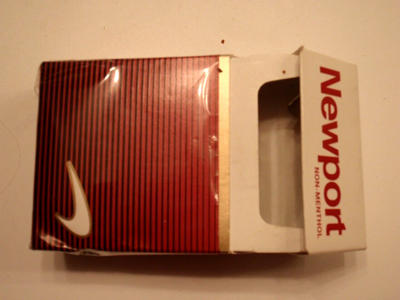 EMPTY Cigarette Box collectible NEWPORT Non-Menthol  Virginia Tax Label - EMPTY