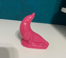 Mold-A-Rama Sea Lion Wax Plastic Souvenir PINK Seal Brookfield Zoo Illinois USED picture