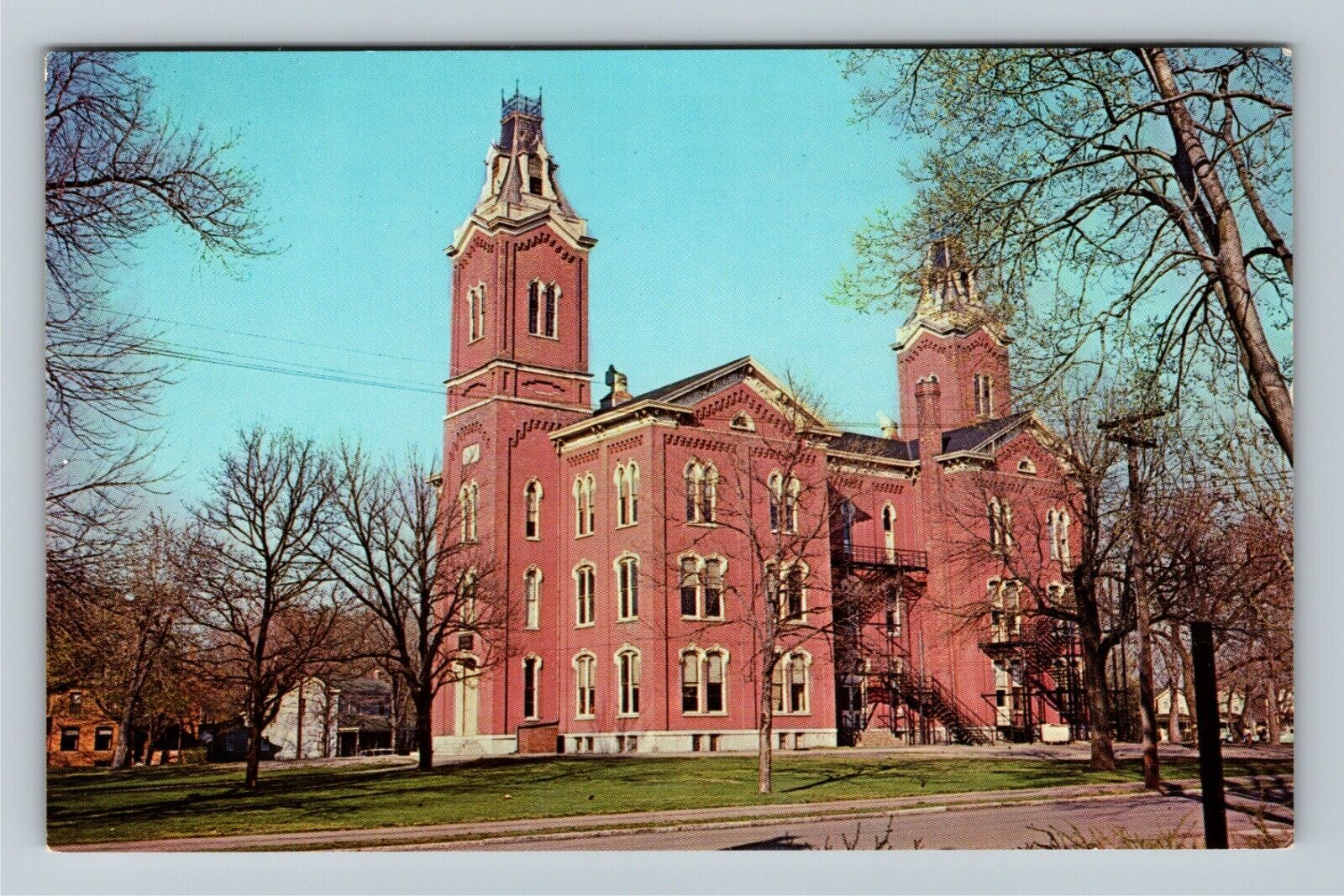 Middletown, OH-Ohio, Old South School, Chrome Postcard