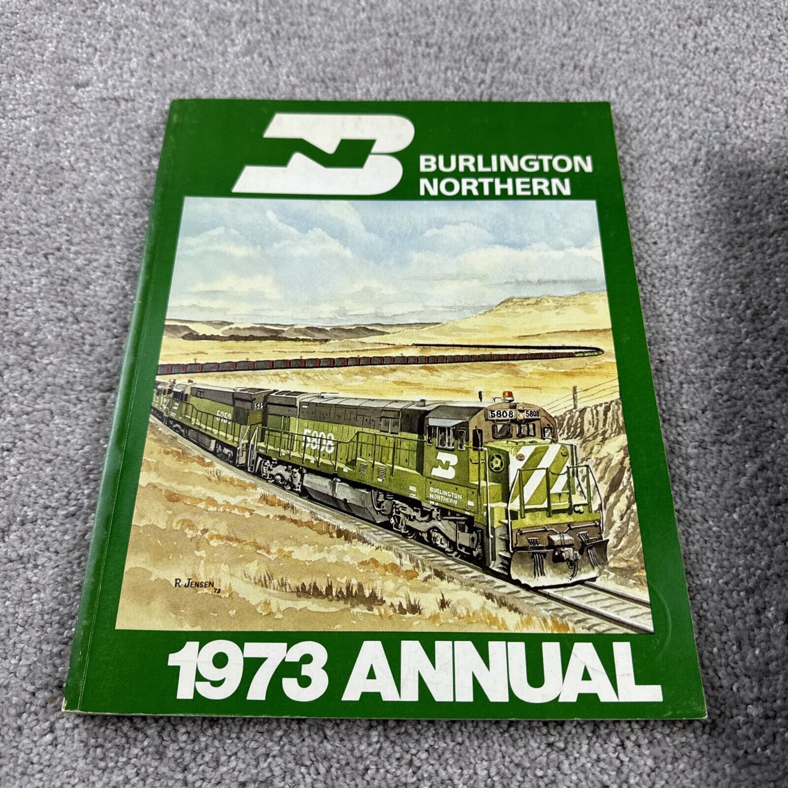 Burlington Northern 1973 Annual Paperback Book