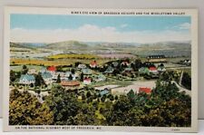Birds Eye View, Braddock Heights and The Middletown Valley Maryland Postcard A5 picture